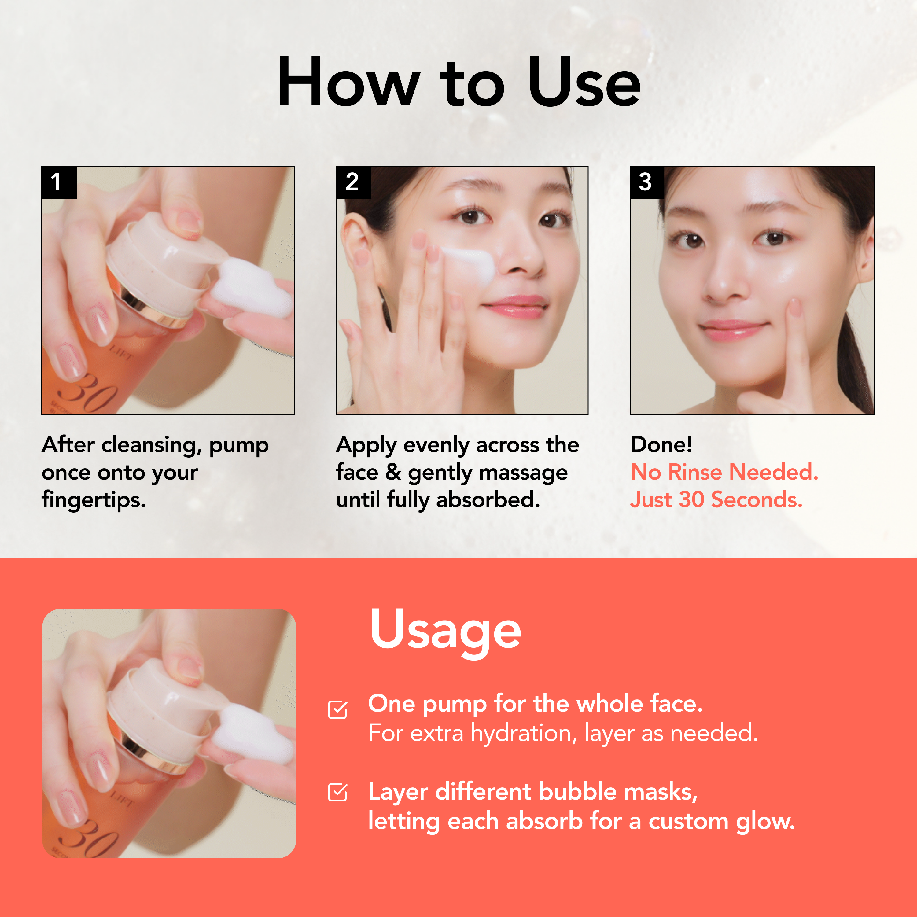BRIGHT 30 Seconds Quick Bubble Mask(95ml)