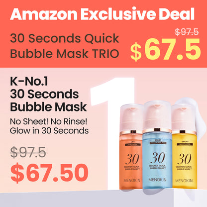 [Amazon Exclusive Deal] BEST SELLER 30 Seconds Quick Bubble Mask TRIO