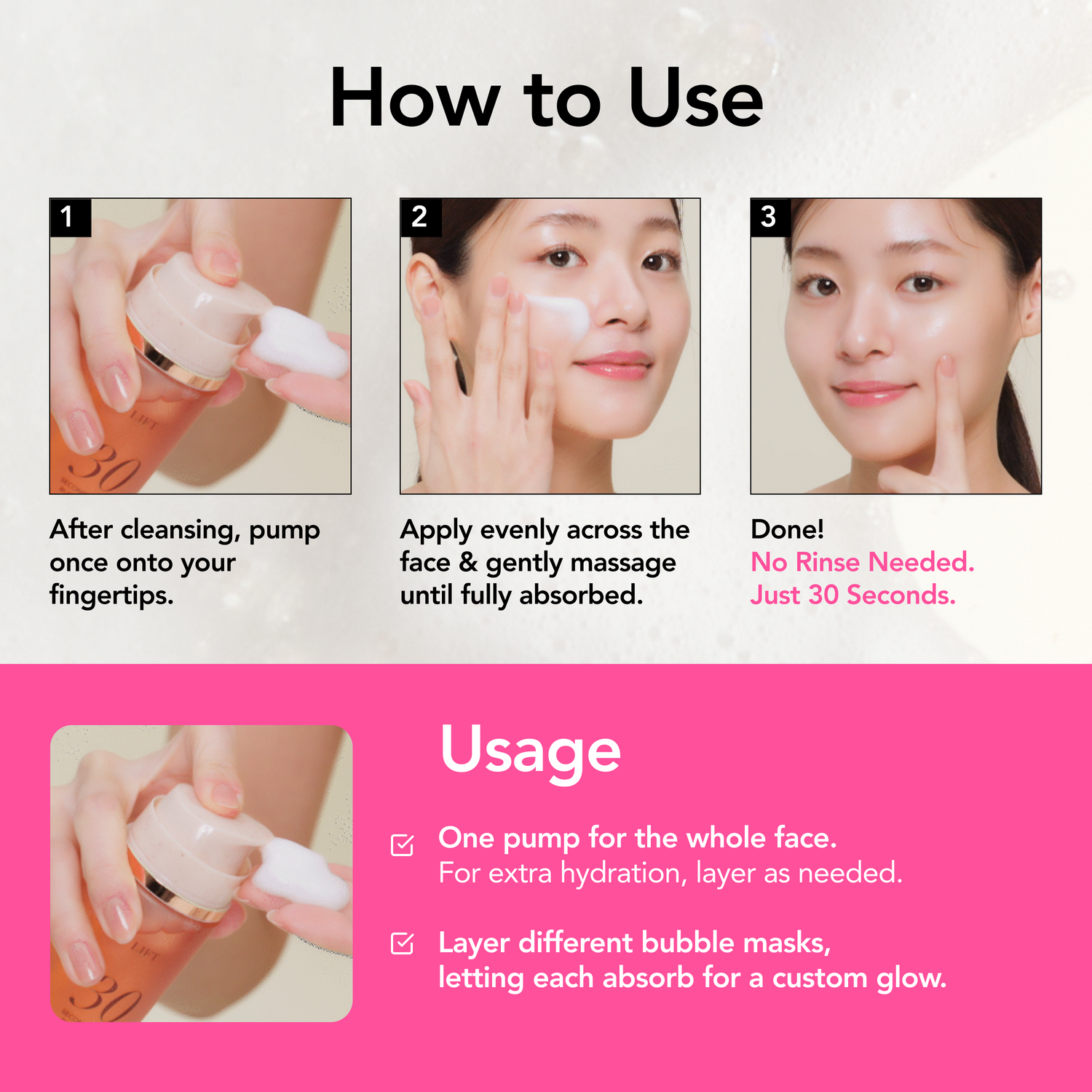 REVITAL 30 Seconds Quick Bubble Mask(95ml)